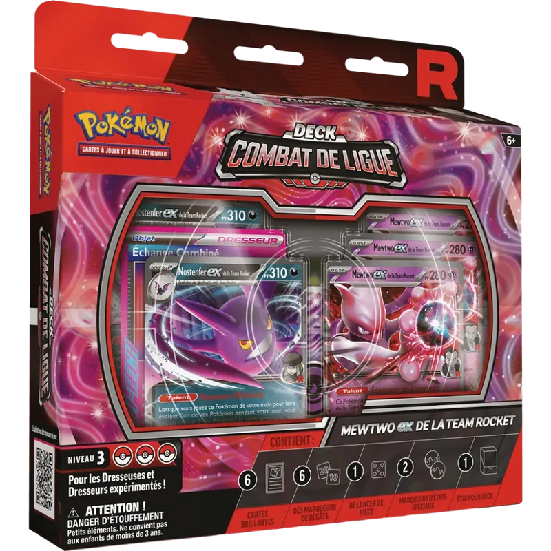 Deck Combat de Ligue Mewtwo-ex Team Rocket – Français