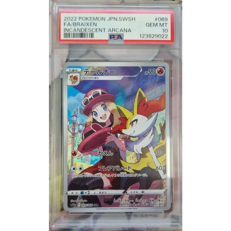 Carte Pokémon Roussil – PSA 10 – S11a Incandescent Arcana – 069/068 (CHR)