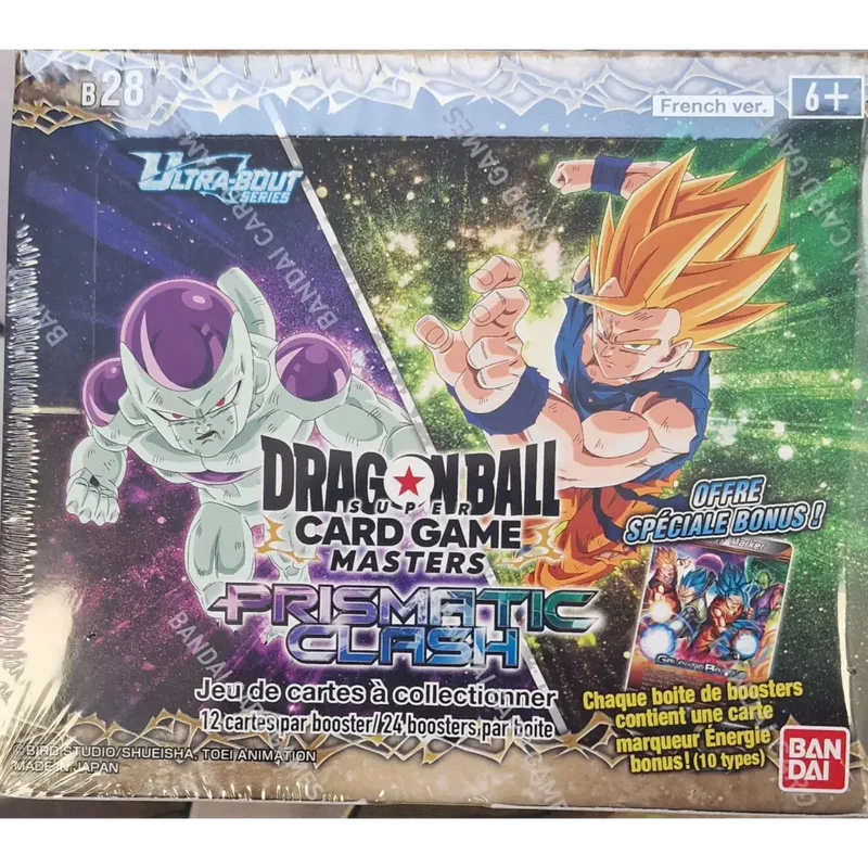 Display 24 Boosters Dragon Ball Super Card Game Masters – Ultra-Bout 01 : Prismatic Clash [DBS-B28] – Français