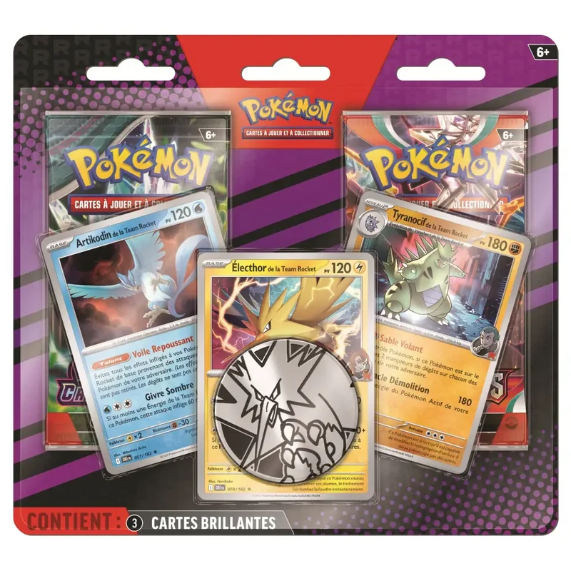 Pokémon – Duopack Team Rocket – Artikodin / Électhor / Tyranocif (FR)