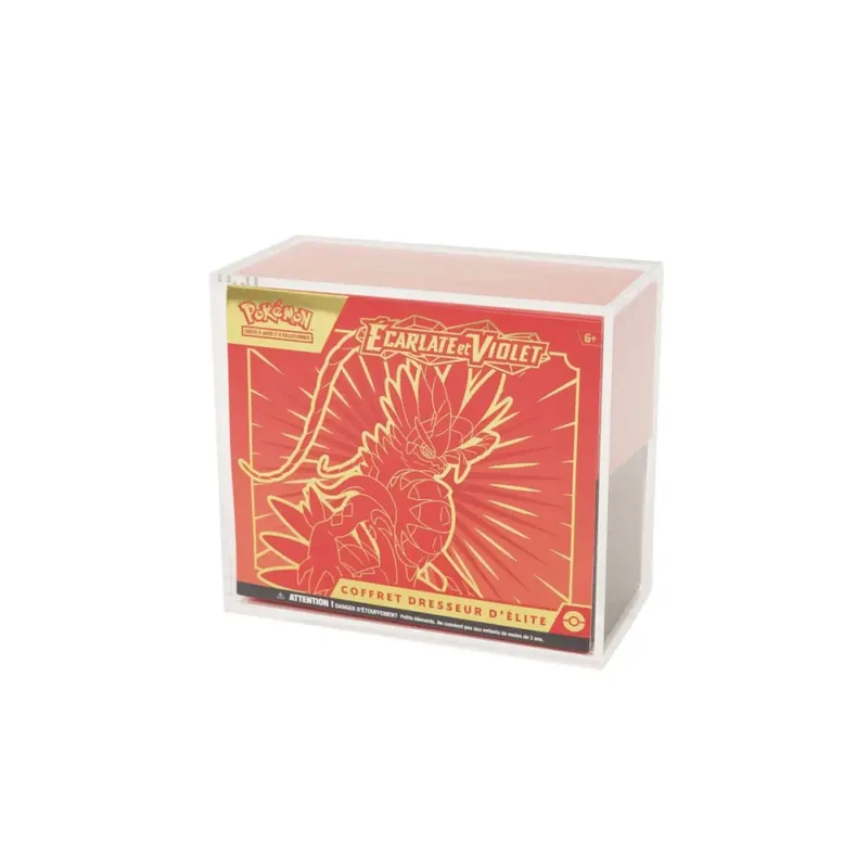 Protection Acrylique Pokémon – Coffret Dresseur d'Élite (ETB non inclus)