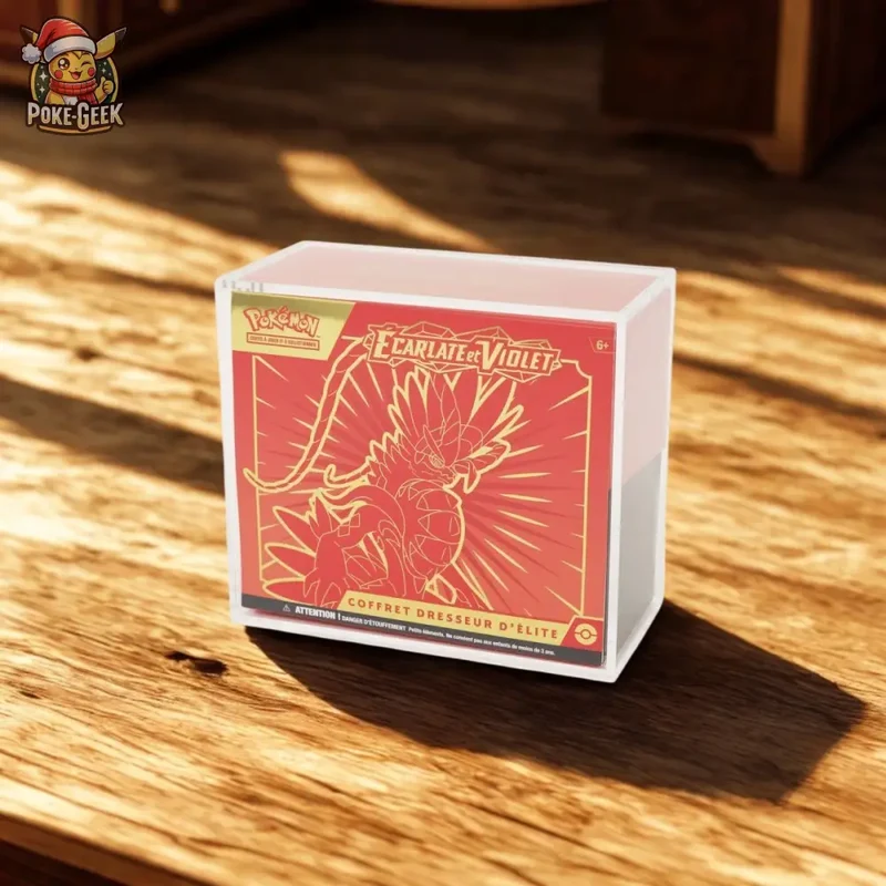 Protection Acrylique Pokémon – Coffret Dresseur d'Élite (ETB non inclus)