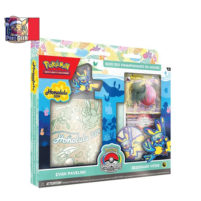 Pokémon - Lot de 4 Decks des Championnats du Monde : Honolulu 2024 (FR)