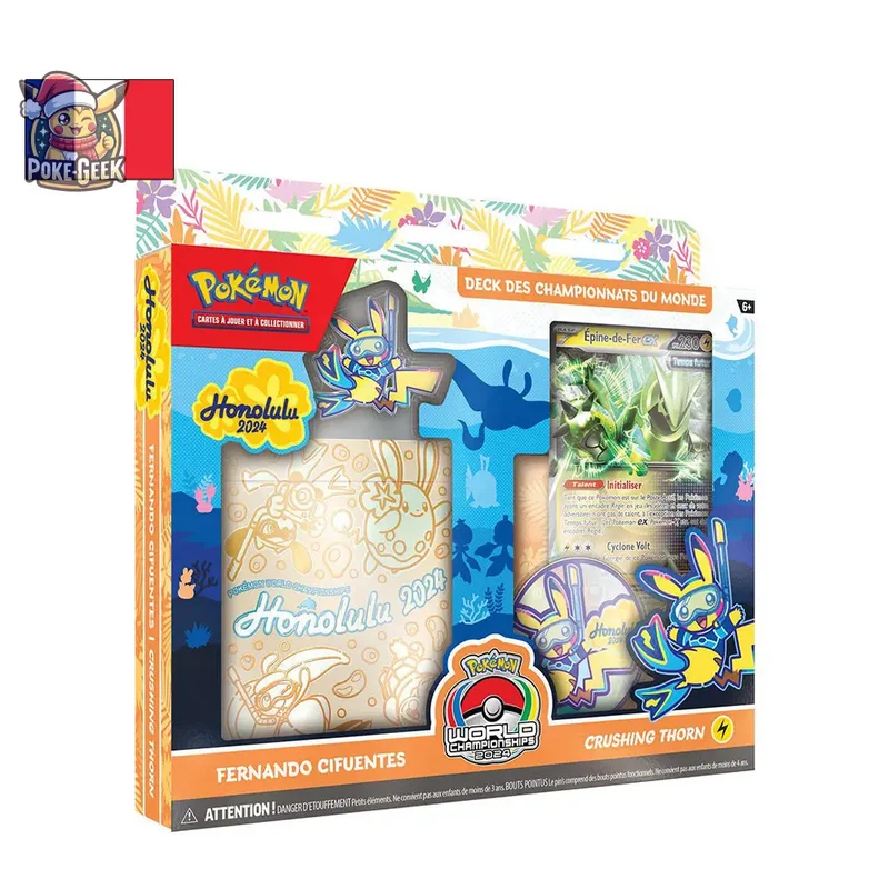 Pokémon - Lot de 4 Decks des Championnats du Monde : Honolulu 2024 (FR)