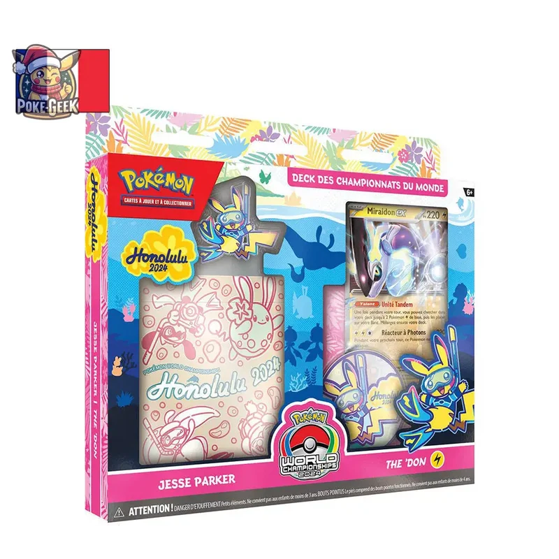 Pokémon - Lot de 4 Decks des Championnats du Monde : Honolulu 2024 (FR)