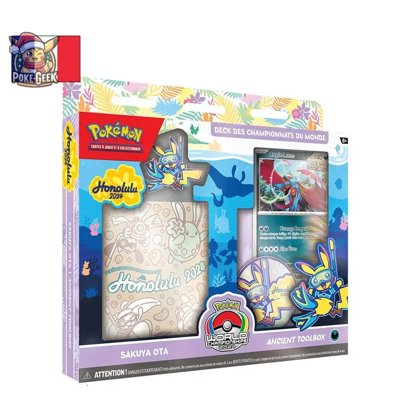 Pokémon - Lot de 4 Decks des Championnats du Monde : Honolulu 2024 (FR)