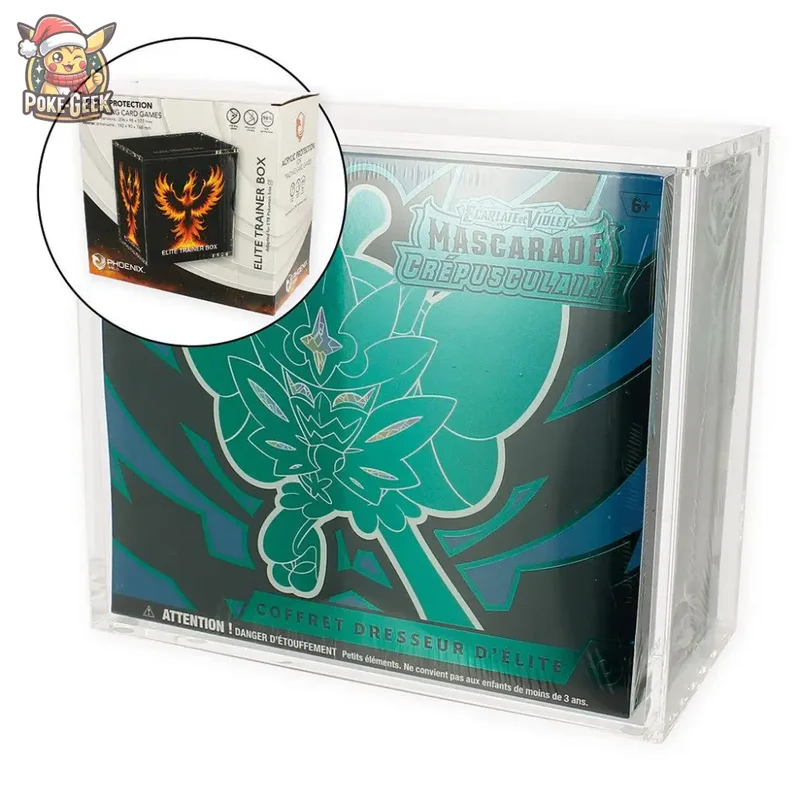 Phoenix Shield – Présentoir Acrylique pour ETB Pokémon