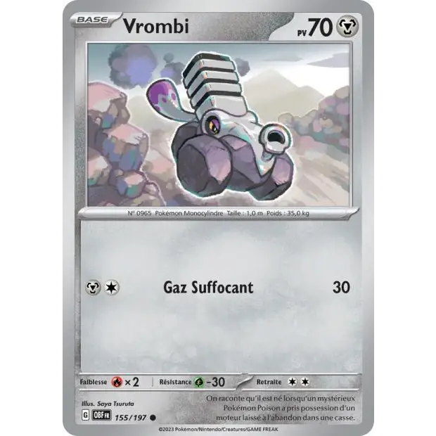 Commune - Pokemon - Flammes Obsidiennes - Vrombi 155/197