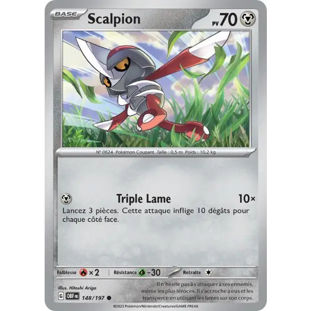 Commune - Pokemon - Flammes Obsidiennes - Scalproie 149/197