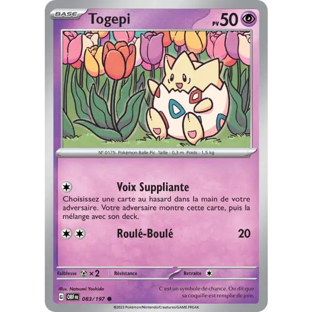 Commune - Pokemon - Flammes Obsidiennes - Togepi 83/197