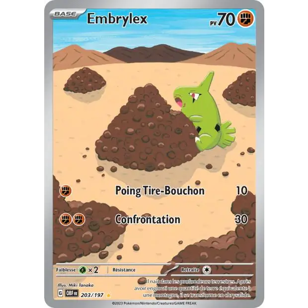 IR - Pokemon - Flammes Obsidiennes - Embrylex 203/197