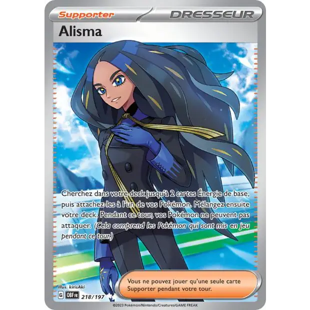 Ultra - Pokemon - Flammes Obsidiennes - Alisma 218/197