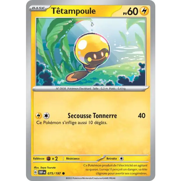 Commune - Pokemon - Flammes Obsidiennes - Têtampoule 75/197