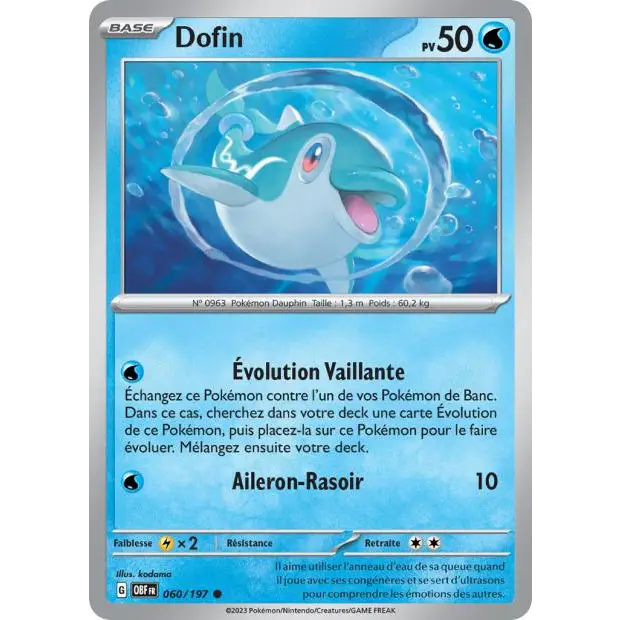 Commune - Pokemon - Flammes Obsidiennes - Dofin 60/197