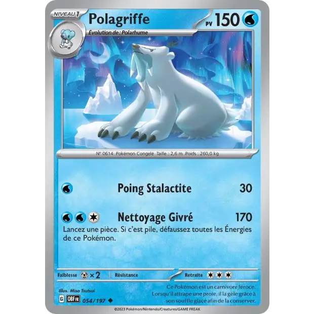 Peu commune - Pokemon - Flammes Obsidiennes - Polagriffe 54/197