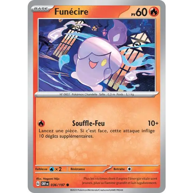 Commune - Pokemon - Flammes Obsidiennes - Funécire 36/197