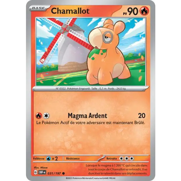 Commune - Pokemon - Flammes Obsidiennes - Chamallot 31/197