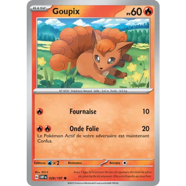 Commune - Pokemon - Flammes Obsidiennes - Goupix 28/197
