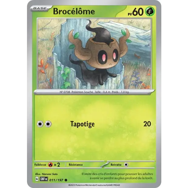 Commune - Pokemon - Flammes Obsidiennes - Brocélôme 11/197