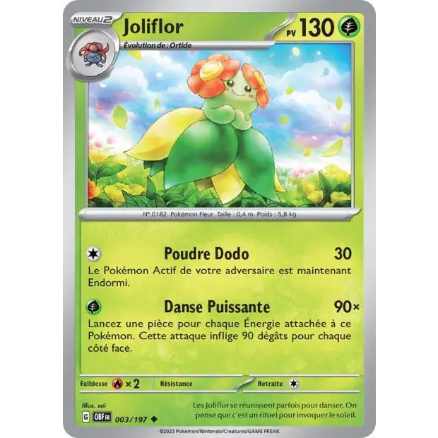 Peu commune - Pokemon - Flammes Obsidiennes - Joliflor 3/197