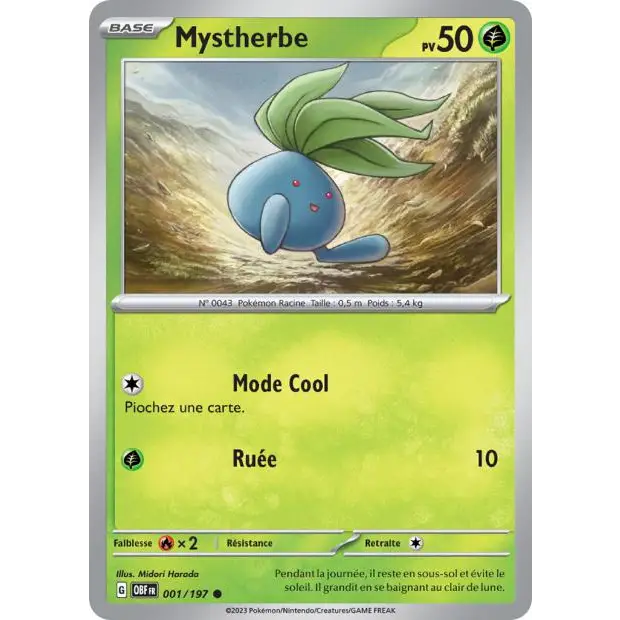 Commune - Pokemon - Flammes Obsidiennes - Mystherbe 1/197